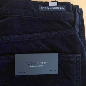 Citizens of Humanity Velvet Rocket Crop Size 29